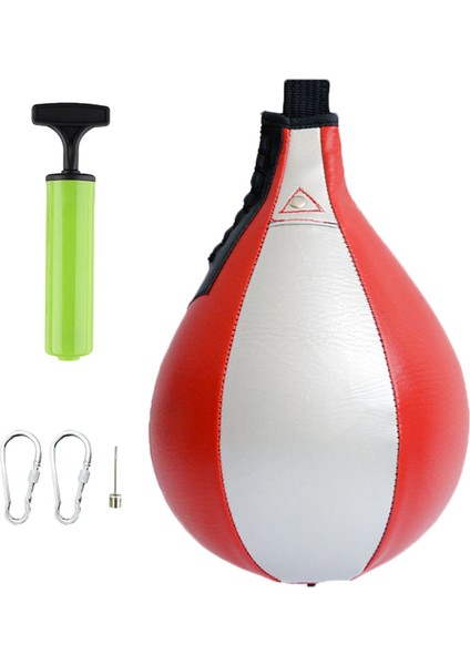 Boks Hız Torbası Asma Punch Bag Speedball Fitness Boks Boks Kırmızı (Yurt Dışından)