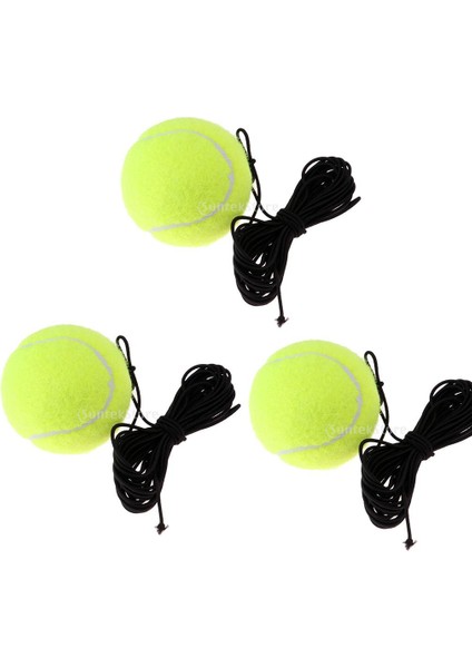 3pcs Tenis Trainer Ribaunder Ball Outdoor Tenis Kendi Kendine Çalışma Eğitim Yardımcıları (Yurt Dışından)