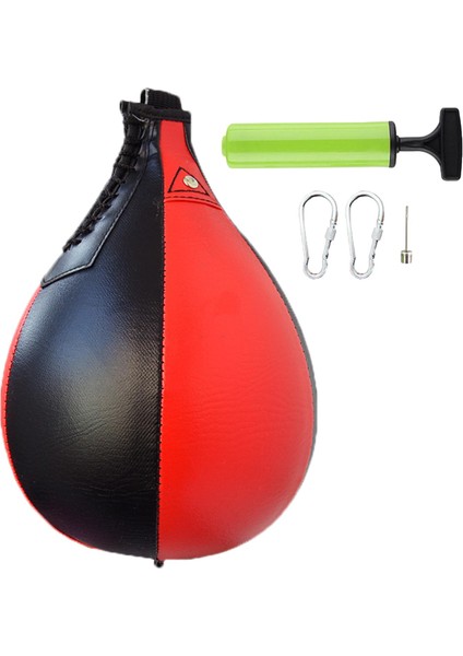 Boks Hız Torbası Asma Punch Torba Speedball Fitness Boks Black Kırmızı Dövüş (Yurt Dışından)