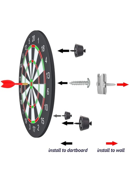 Donanım Kiti Vidaları Asmak Için Duvar Braketi - Paslanmaz Çelik (Yurt Dışından)