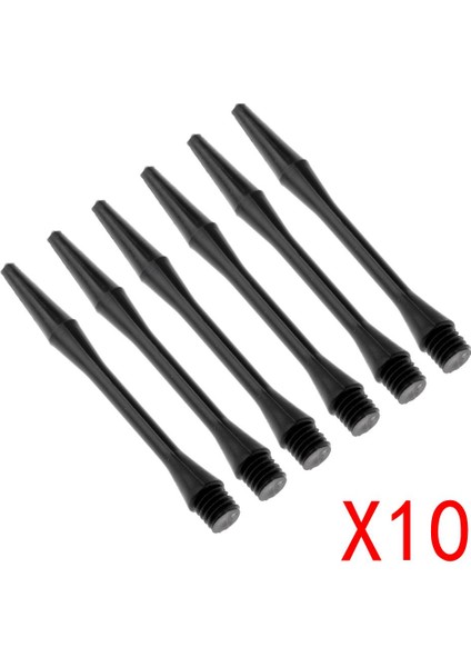 60PCS 2ba Iplik Plastik Dart Sapları Şaftlar Aksesuar Yedek 54MM Siyah (Yurt Dışından)