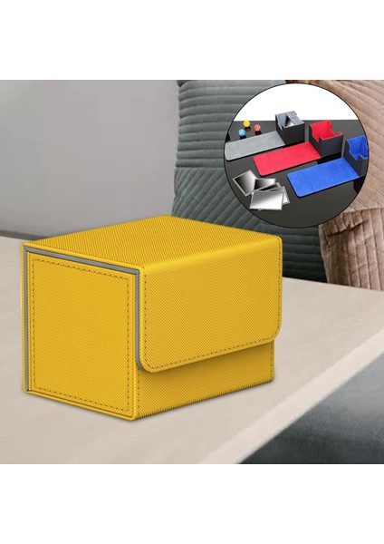 Büyük Kart Güverte Kutusu Tutucu Organizer Depolama Koleksiyonu Sarı Tutuyor (Yurt Dışından) modelleri