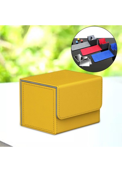 Büyük Kart Güverte Kutusu Tutucu Organizer Depolama Koleksiyonu Sarı Tutuyor (Yurt Dışından) indirimleri