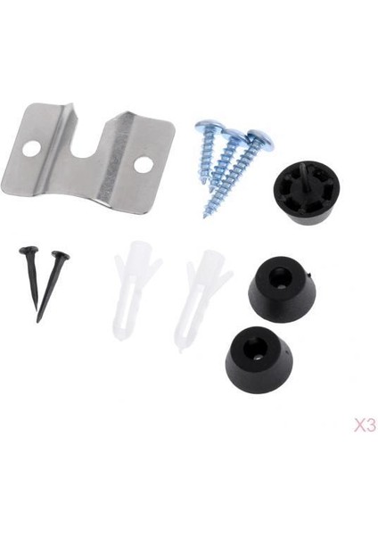 3 Set Montaj Braket Donanım Vidaları (Yurt Dışından)