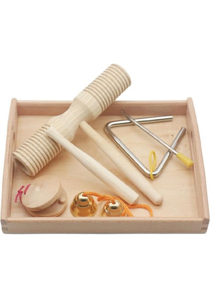 El Çanları Perküsyon Enstrümanı Müzikal Çocuk Çocuklar Müzik Oyuncak W/ Tepsi (Yurt Dışından)