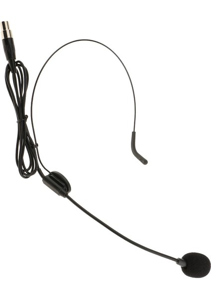 Kondenser Headworn Kulaklık Kafa Üstü Earhook Boom Mic Siyah Xlr 4pin (Yurt Dışından)