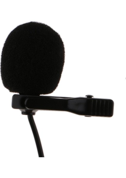 Sennheiser Black Için Mikrofon Mikrofonunda 3,5mm Lavalier Yaka Kravat Klibi (Yurt Dışından)