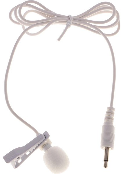 3.5mm Stereo Fiş Mini Kondenser Mikrofon Yaka Yaka Kravat Klip Beyaz (Yurt Dışından) fiyatları