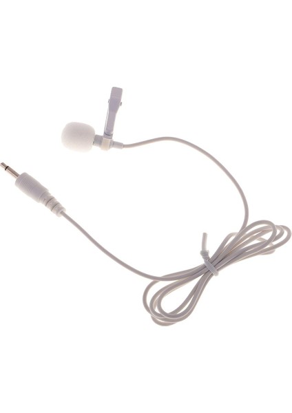3.5mm Stereo Fiş Mini Kondenser Mikrofon Yaka Yaka Kravat Klip Beyaz (Yurt Dışından) fırsatları