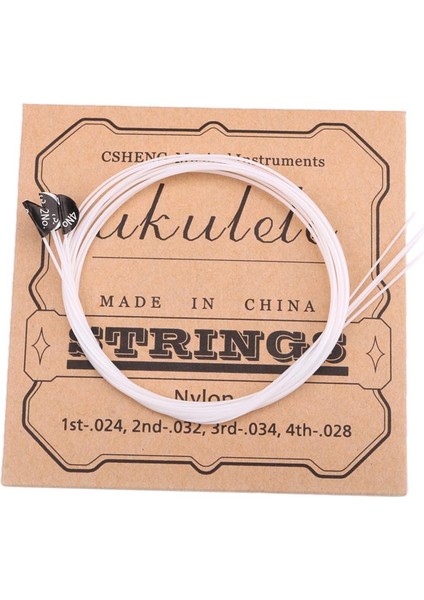 Ukulele Gitar Parçaları Aksesuarları Için Beyaz Naylon Ukulele Dizeleri (Yurt Dışından) fiyatları