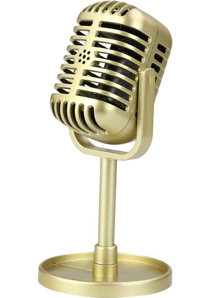Klasik Retro Vintage Stil Mikrofon Prop Fotoğraf Sahne Eski Mic Altın Sahne (Yurt Dışından) indirimleri