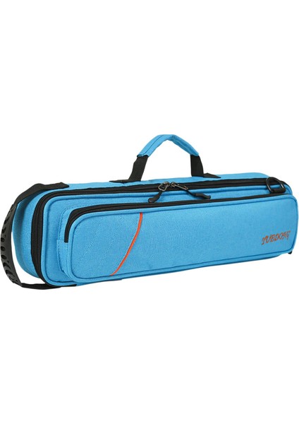 Flüt Torbası Yumuşak Taşınabilir Oxford Kumaş Su Geçirmez Flüt Aksesuarları Flüt Kasası Mavi (Yurt Dışından)