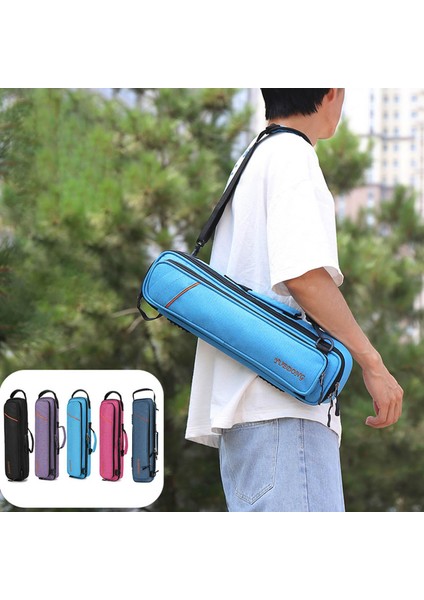 Flüt Torbası Yumuşak Taşınabilir Oxford Kumaş Su Geçirmez Flüt Aksesuarları Flüt Kasası Mavi (Yurt Dışından) indirimleri