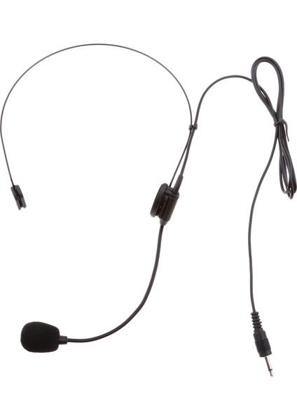 3.5mm (1/8inch) Mono, Xlr 3pın, Xlr 4pin Earhook Yollu Baş Megafon Mikrofon Mikrofon Siyah - Siyah, 3,5mm Düz Açılı (Yurt Dışından)