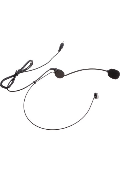 3.5mm (1/8inch) Mono, Xlr 3pın, Xlr 4pin Earhook Yollu Baş Megafon Mikrofon Mikrofon Siyah - Siyah, 3,5mm Düz Açılı (Yurt Dışından)