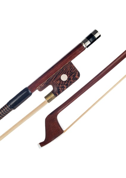 4/4 Brazilwood Stick Fransız Çift Bas Bow Ebony Kurbağa At Kaçı String (Yurt Dışından)