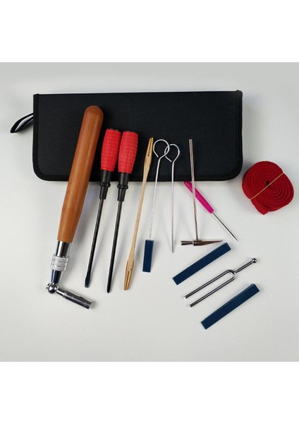 13PCS Profesyonel Piyano Ayarlama Aracı Kit Tuner Depolama Torbası ile Set (Yurt Dışından)