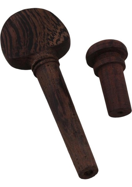 4 Set Wenge Ahşap Endpins Tuning Peg Tuner Chinrest Kuyruk Yayını 4/4 Keman Için (Yurt Dışından)