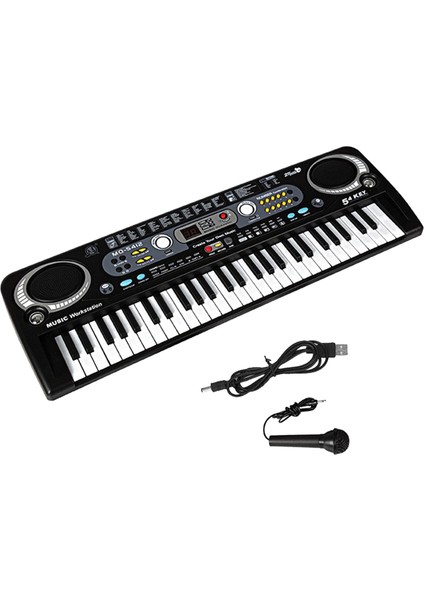 Klavye Piano 54-Anahtar Taşınabilir Elektronik Klavye Yeni Başlayanlar Için USB Tipi (Yurt Dışından)