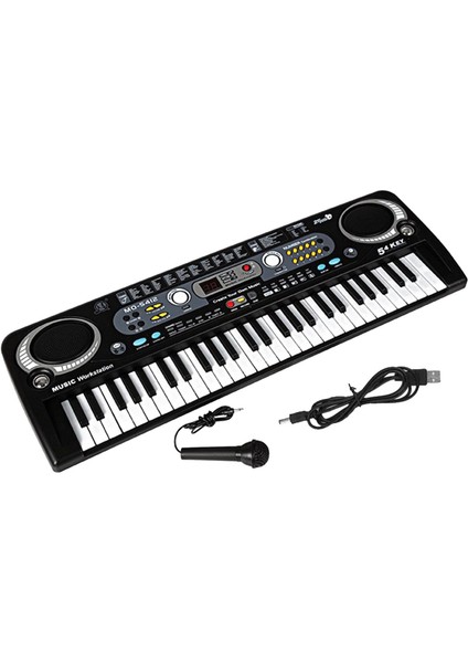 Klavye Piano 54-Anahtar Taşınabilir Elektronik Klavye Yeni Başlayanlar Için USB Tipi (Yurt Dışından)