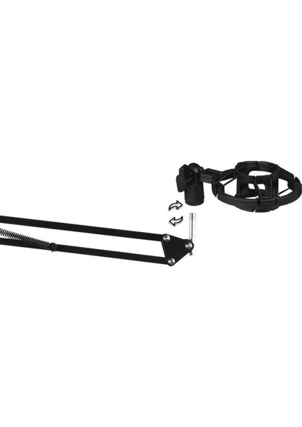 Profesyonel Stüdyo Yayın Kayıt Kondenser Mikrofon Mic Kit Gümüş A (Yurt Dışından)