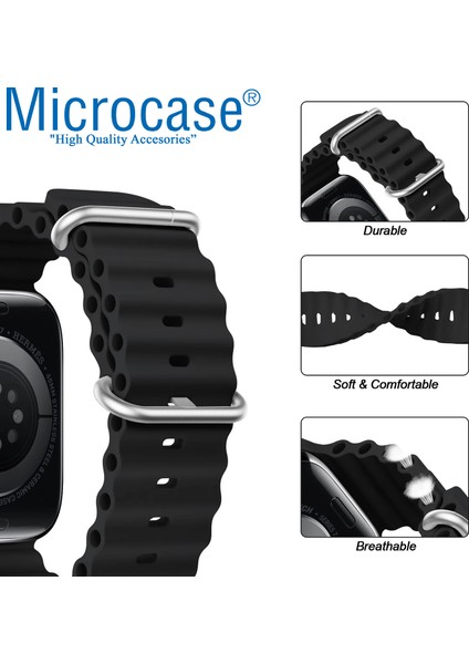 Apple Watch 38 mm / 40 mm / 41 mm Için Oluklu Silikon Kordon Kayış - KY72-1 fiyatları