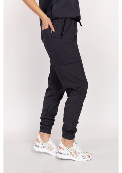 Antrasit Renk Çıt Çıtlı Hakim Yaka Soft Likra Doktor, Hemşire, Hastane, Nöbet Forma Takım fırsatları