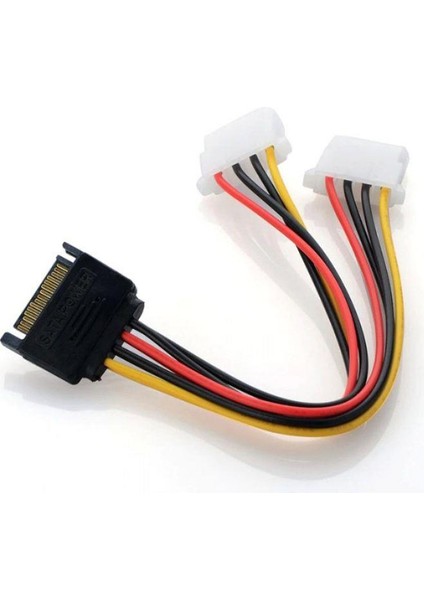 30 cm 15 Pin Sata Erkek To 2x 4 Pin Dişi Molex Kablo 15 Pin Erkek 2x 4 Pin Dişi Molex 30 cm Sata Kablo modelleri