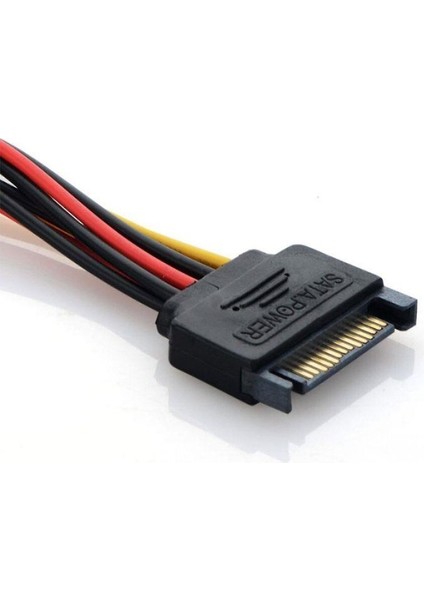 30 cm 15 Pin Sata Erkek To 2x 4 Pin Dişi Molex Kablo 15 Pin Erkek 2x 4 Pin Dişi Molex 30 cm Sata Kablo fırsatları