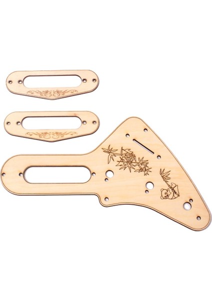 Akçaağaç Gitar Pickguard Tek Bobin Pikap Montaj Halkası Için St Aksesuar (Yurt Dışından)