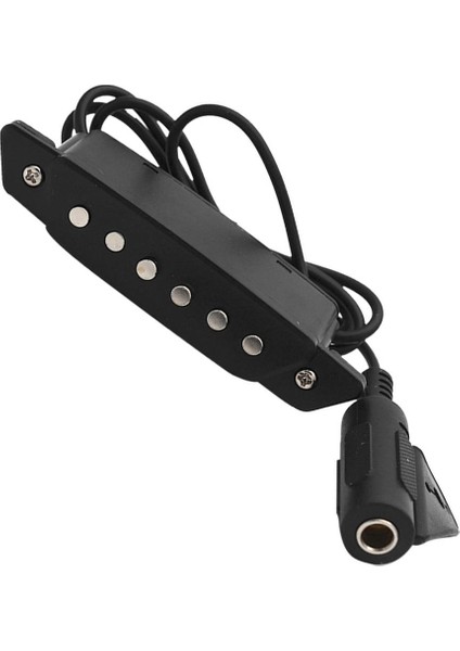 6.35MM Ses Fişi 40 '' Akustik Gitar Ses Deliği Pikap Siyah (Yurt Dışından)