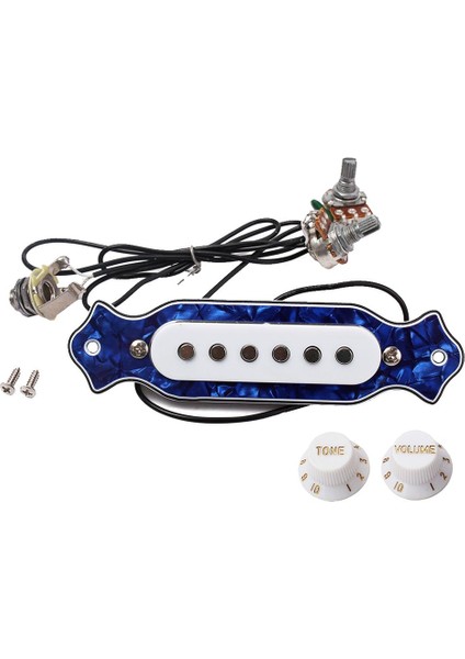 Elektro Gitar Tek Ses Deliği Manyetik Toplama ile Ses ve Mavi (Yurt Dışından)