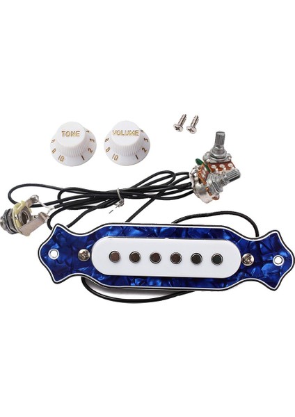 Elektro Gitar Tek Ses Deliği Manyetik Toplama ile Ses ve Mavi (Yurt Dışından)