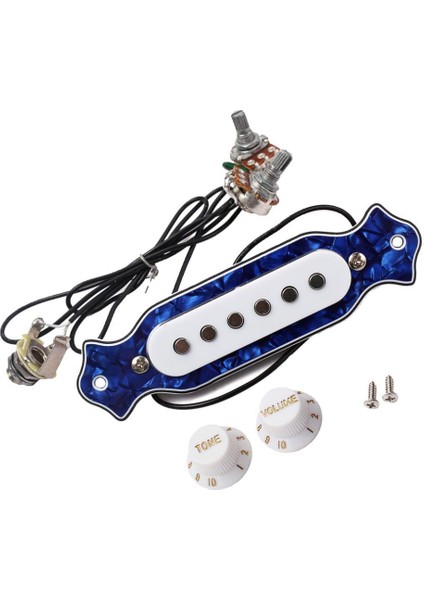 Elektro Gitar Tek Ses Deliği Manyetik Toplama ile Ses ve Mavi (Yurt Dışından)