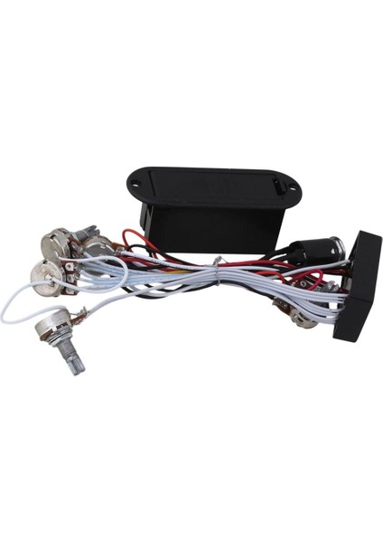 3 Bant Aktif Gitar Bas Eq Preamp Devre W / 9V Pikap Pil Kapak Kılıfı (Yurt Dışından)