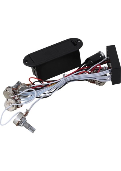 3 Bant Aktif Gitar Bas Eq Preamp Devre W / 9V Pikap Pil Kapak Kılıfı (Yurt Dışından)