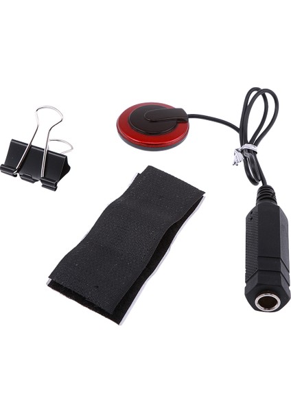 1/4 '' Endpin Piezo Pikap Mikrofon Mic Kontak Dönüştürücü Gitar Için (Yurt Dışından)