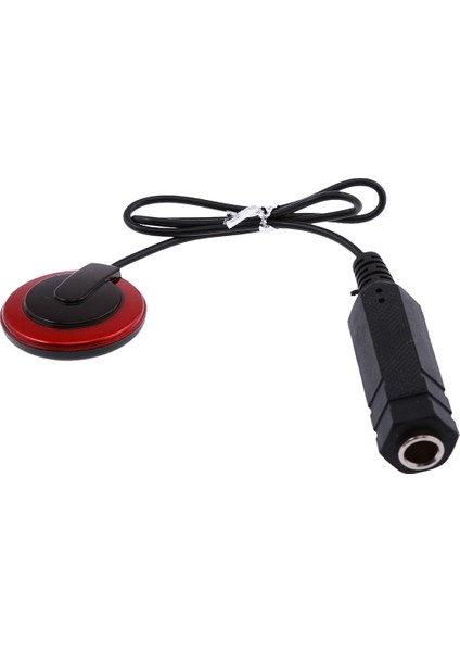 1/4 '' Endpin Piezo Pikap Mikrofon Mic Kontak Dönüştürücü Gitar Için (Yurt Dışından)
