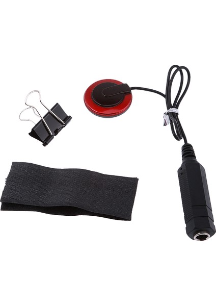 1/4 '' Endpin Piezo Pikap Mikrofon Mic Kontak Dönüştürücü Gitar Için (Yurt Dışından)