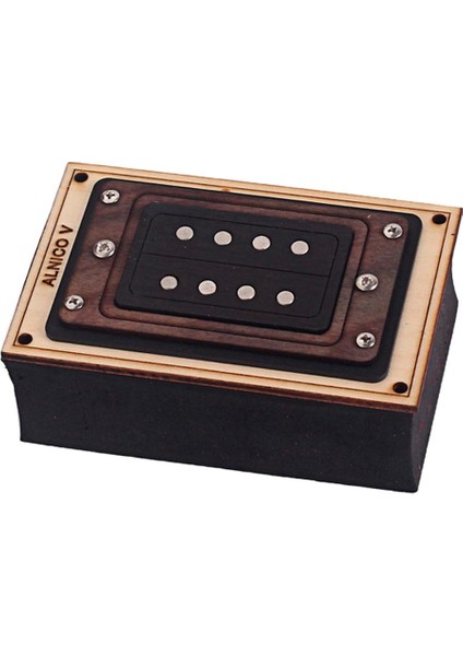 Demir Alnico 5 Humbucker Pikap Set 4 Dize Puro Kutusu Gitar Parçaları Için (Yurt Dışından)