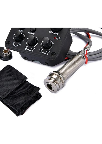 Akustik Gitar Pikaps 3-Bantlar Ekolayzer Tuner Preamp Piezo Pikaps (Yurt Dışından)