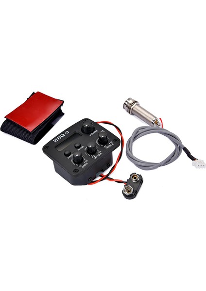 Akustik Gitar Pikaps 3-Bantlar Ekolayzer Tuner Preamp Piezo Pikaps (Yurt Dışından)