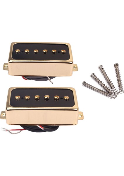 2 Parça Yükseltme P90 Soapbar Pikap Set Elektro Gitar Parçaları Için Altın (Yurt Dışından)