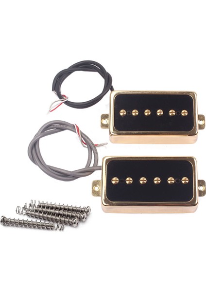 2 Parça Yükseltme P90 Soapbar Pikap Set Elektro Gitar Parçaları Için Altın (Yurt Dışından)