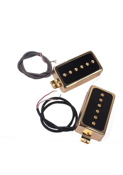 2 Parça Yükseltme P90 Soapbar Pikap Set Elektro Gitar Parçaları Için Altın (Yurt Dışından)