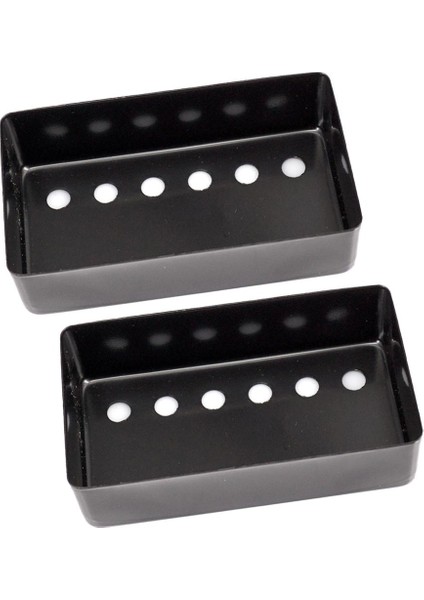 2x Gitar Humbucker Çift Bobin Alma Kapağı, Hafif ve - Siyah (Yurt Dışından)