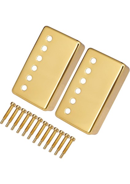 Humbucker Pikap Pikap Kelepçeli Vidalar ile Elektro Gitar Için Kapakları Altın (Yurt Dışından)