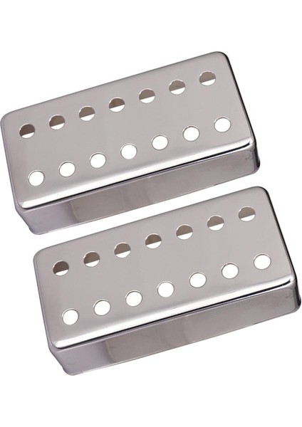 2 Parça 14 Delik Humbucker Pikap Kapak Için 7 Dize Elektro Gitar Gümüş (Yurt Dışından)
