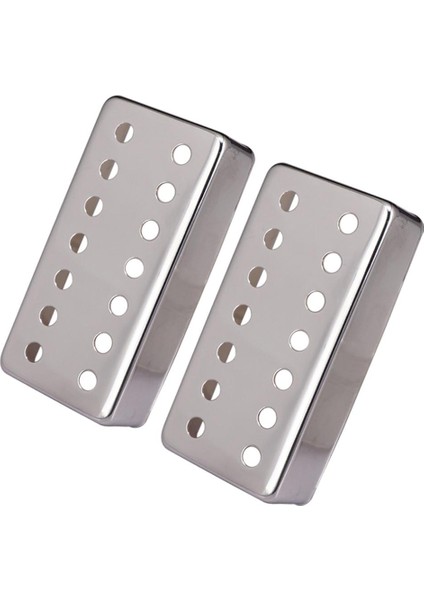 2 Parça 14 Delik Humbucker Pikap Kapak Için 7 Dize Elektro Gitar Gümüş (Yurt Dışından)