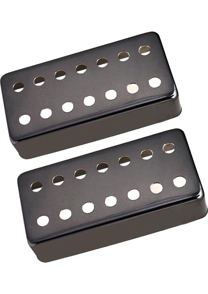 2 Adet Pirinç 7 Dize Elektro Gitar Humbucker Kabuk Siyah Kapakları (Yurt Dışından)